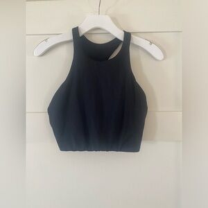 Montiel Long Line Black Sports Bra Size L (12-14) - Used